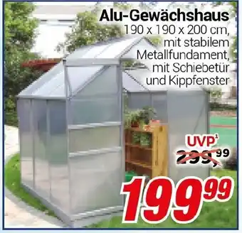 CENTERSHOP Alu-Gewächshaus Angebot