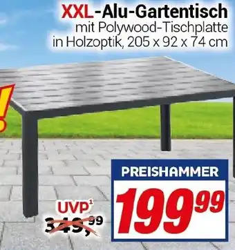 CENTERSHOP XXL-Alu-Gartentisch Angebot