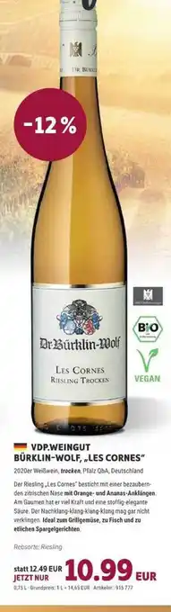 Vino Weinmarkt Vdp Weingut Bürklin-wolf „Les Cornes” Angebot