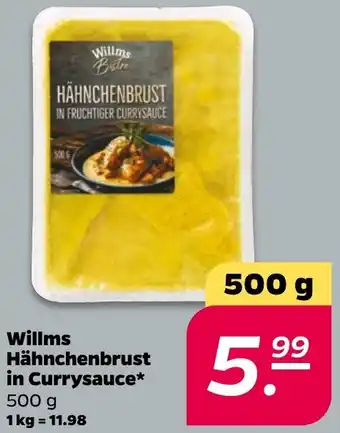 NETTO Willms Hähnchenbrust in Currysauce Angebot