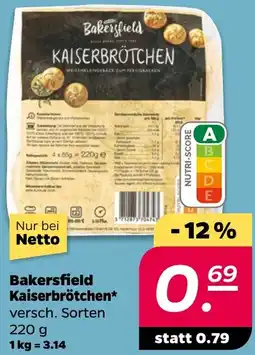 NETTO Bakersfield Kaiserbrötchen Angebot