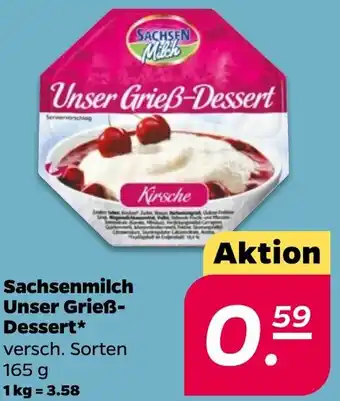 NETTO Sachsenmilch Unser Grieß Dessert Angebot