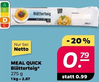 NETTO MEAL QUICK Blätterteig Angebot