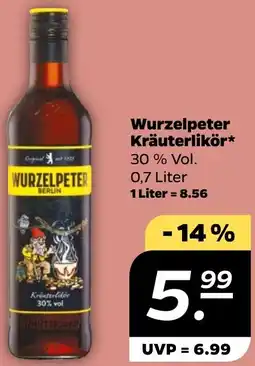 NETTO Wurzelpeter Kräuterlikör Angebot