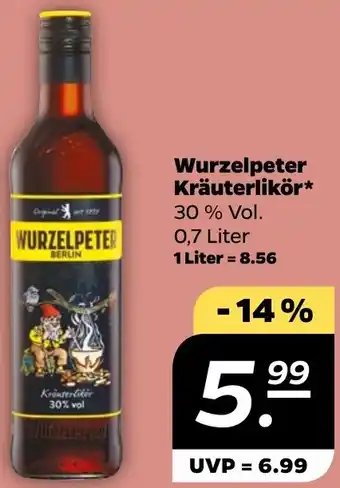 NETTO Wurzelpeter Kräuterlikör Angebot