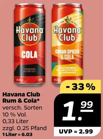 NETTO Havana Club Rum & Cola Angebot