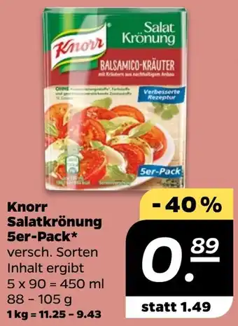 NETTO Knorr Salatkrönung 5er-Pack Angebot