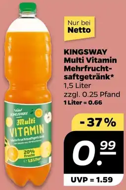 NETTO KINGSWAY Multi Vitamin Mehrfruchtsaftgetränk Angebot