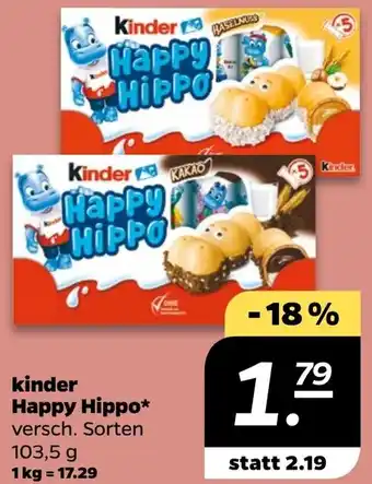 NETTO Kinder Happy Hippo Angebot