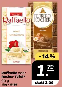 NETTO Raffaello oder Rocher Tafel Angebot