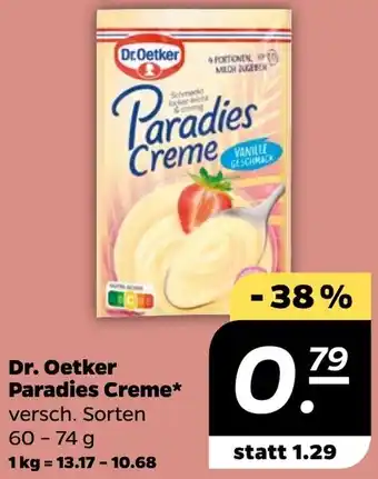 NETTO Dr. Oetker Paradies Creme Angebot