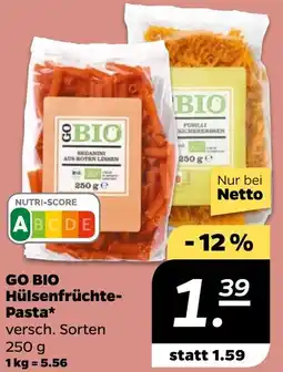 NETTO GO BIO Hülsenfrüchte Pasta Angebot