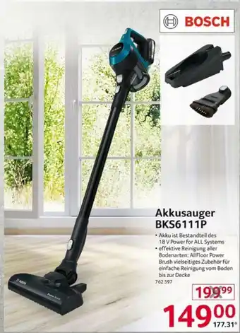 Selgros Bosch Akkusauger BKS6111P Angebot