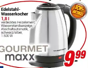 CENTERSHOP GOURMETmaxx Edelstahl Wasserkocher Angebot