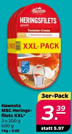 NETTO Hawesta MSC Heringsfilets XXL Angebot