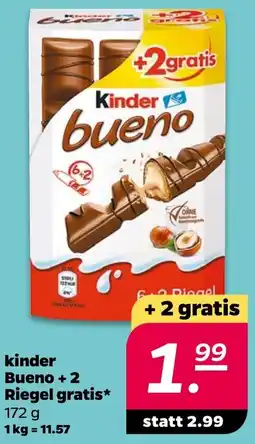 NETTO Kinder Bueno + 2 Riegel gratis Angebot