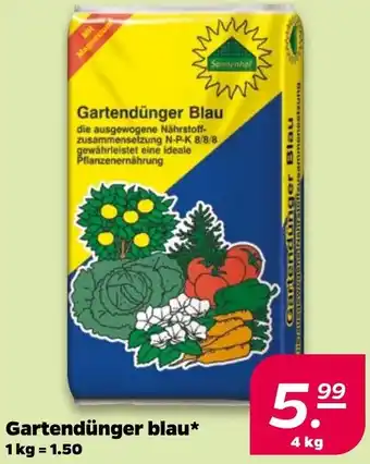 NETTO Gartendünger blau Angebot