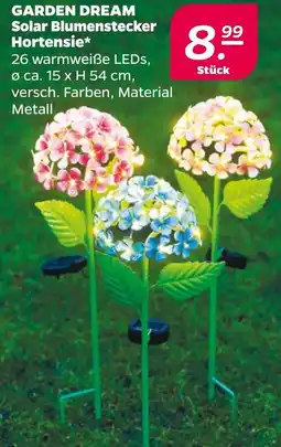 NETTO GARDEN DREAM Solar Blumenstecker Hortensie Angebot