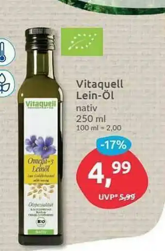 Budni Vitaquell Lein-öl Angebot