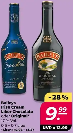 NETTO Baileys Irish Cream Likör Chocolate oder Original Angebot