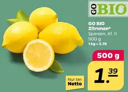 NETTO GO BIO Zitronen Angebot