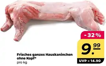 NETTO Frisches ganzes Hauskaninchen ohne Kopf Angebot