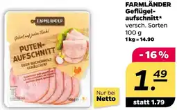 NETTO FARMLÄNDER Geflügelaufschnitt Angebot