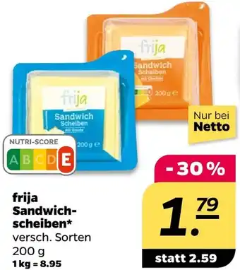 NETTO frija Sandwichscheiben Angebot