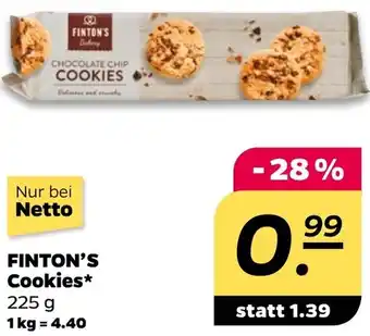 NETTO FINTON'S Cookies Angebot