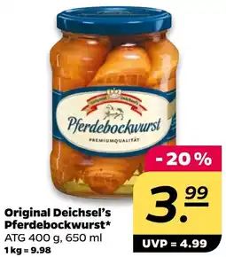 NETTO Original Deichsel's Pferdebockwurst Angebot