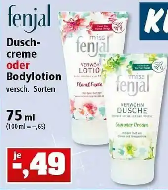 Thomas Philipps Fenjal Duschcrme Oder Bodylotion Angebot