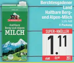 E-Center Berchtesgadener Land Haltbare Berg- und Alpen-Milch Angebot