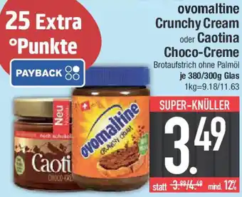 E-Center ovomaltine Crunchy Cream oder Caotina Choco-Creme Angebot