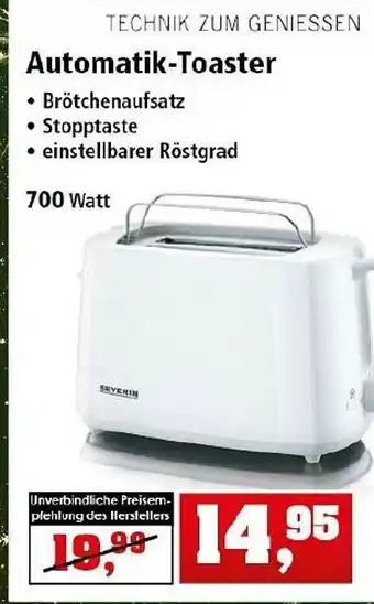 Thomas Philipps Automatik-toaster Severin Angebot