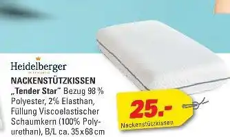 Höffner Heidelberger nackenstützkissen „tender star“ Angebot