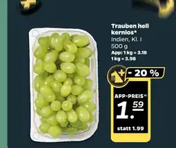 NETTO Trauben hell kernlos Angebot