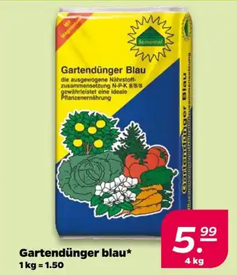 NETTO Sonnenhof gartendünger blau Angebot