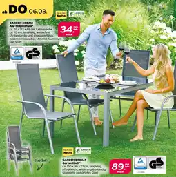 NETTO Garden dream alu-stapelstuhl oder gartentisch Angebot