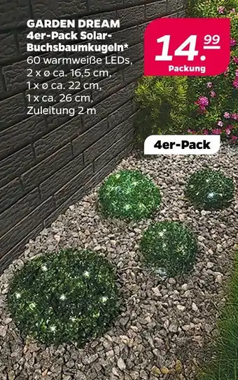 NETTO Garden dream solar-buchsbaumkugeln Angebot