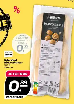 NETTO Bakersfield bäckerbrötchen Angebot