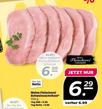 NETTO Meine fleischerei schweineschnitzel Angebot