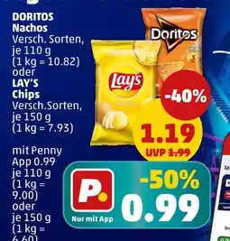 PENNY Doritos oder lay’s nachos oder chips Angebot