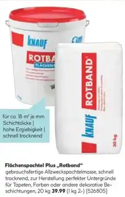 Hellweg KNAUF Flächenspachtel Plus,,Rotband" Angebot