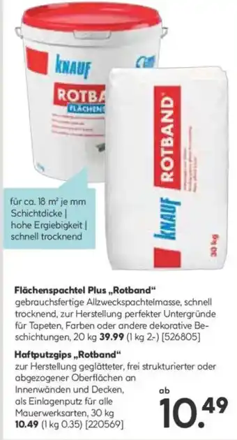 Hellweg KNAUF Haftputzgips ,,Rotband" Angebot