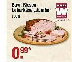 V Markt Riesen-leberkäse Jumbo Weber Angebot