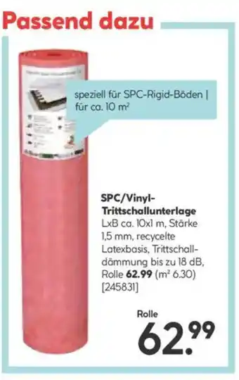 Hellweg SPC/Vinyl- Trittschallunterlage Angebot