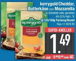 E-Center kerrygold Cheddar, Butterkäse oder Mozzarella Angebot