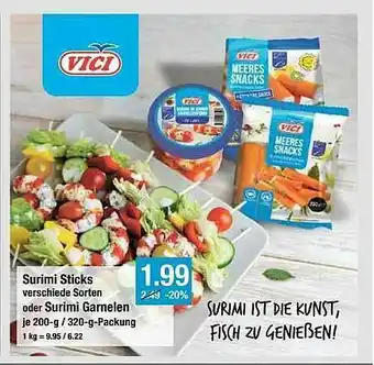 V Markt Vici Surimi Sticks Oder Garnelen Angebot