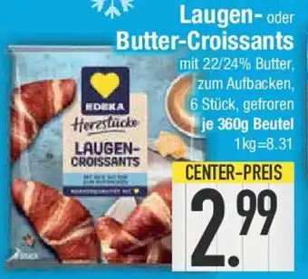 E-Center EDEKA Herzstücke Laugen- oder Butter-Croissants Angebot