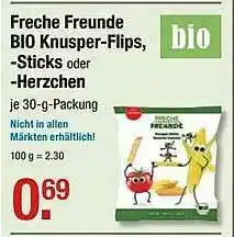 V Markt Freche Freunde Bio Knusper-flips, -sticks Oder -herzchen Angebot